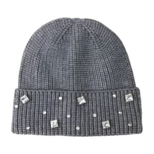 Bonnet unisexe personnalisé en tricot brillant Diamond – Bonnet d'hiver chaud 100% en acrylique