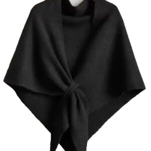 Длинный женский мягкий полиэстеровый зимний шарф и шаль – дышащий, с восковой отделкой, однотонный