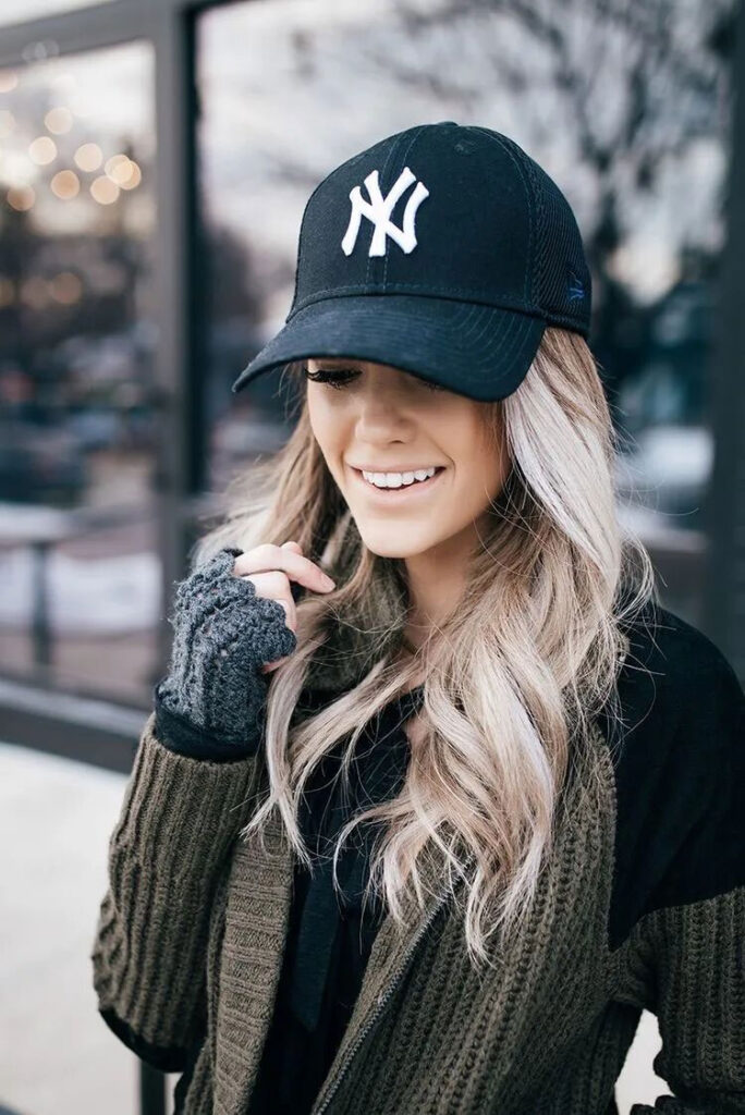 gorra de béisbol para mujer