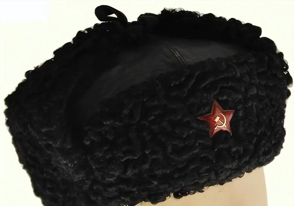 Leather ear flaps worn by high-ranking Red Navy officers