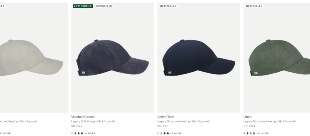 Головные уборы Varsity - бейсболки