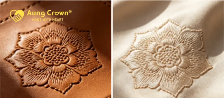 Textura bordada vs padrão - Principais diferenças nos tecidos