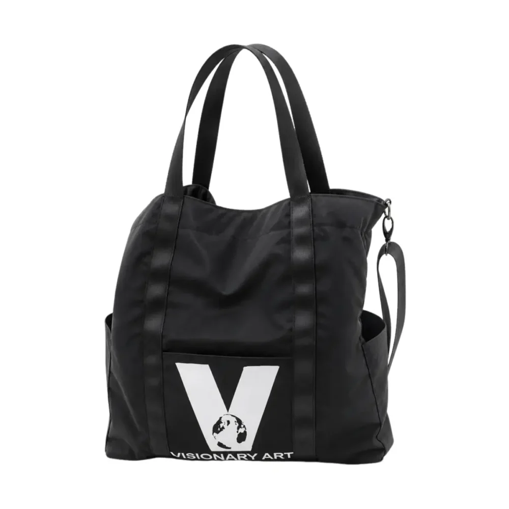Custom Black Print Utility Tote Bag AC-B01