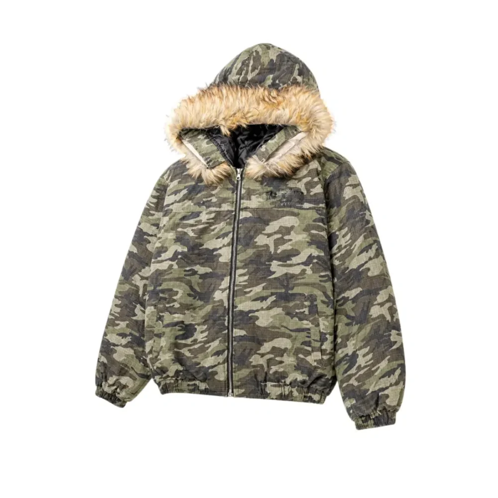 Custom Camo Fur Hooded Outdoor Jackets AG-YCJK26910