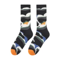 Custom Jacquard Abstract Camo Crew Socks AC-S03