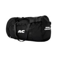 Custom Print Travel Black Cylindrical Duffle Bag ACBAG-018