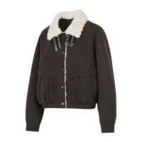 Custom Retro Moto-Style Fleece-Lining Jacket AG-YCJK26912