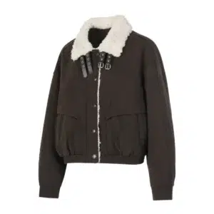 Custom Retro Moto-Style Fleece-Lining Jacket AG-YCJK26912