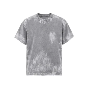 Camiseta Vintage com impressão spray personalizada AG-YCTE26702, cinza
