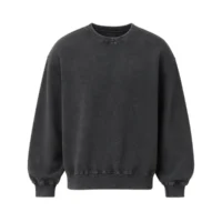 Custom Washed Blank Crew Sweatshirt, Charcoal AG-YCHD26853