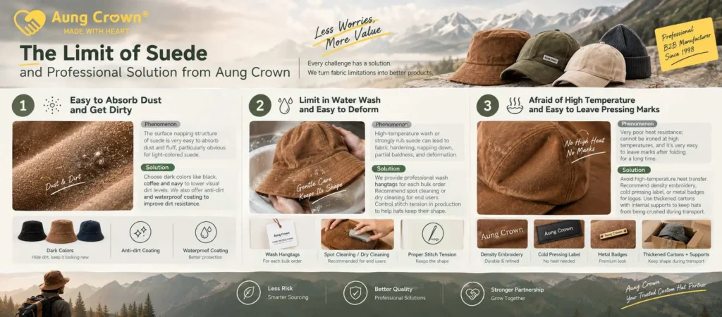 Pflege von Veloursmützen